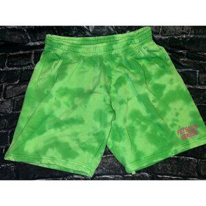 Fat Sal's Mens Venice Green Cloud Dye Sweat Shorts, Size L, NWOT